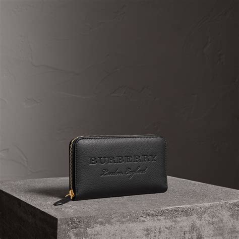 burberry black wallet|burberry zipper wallet.